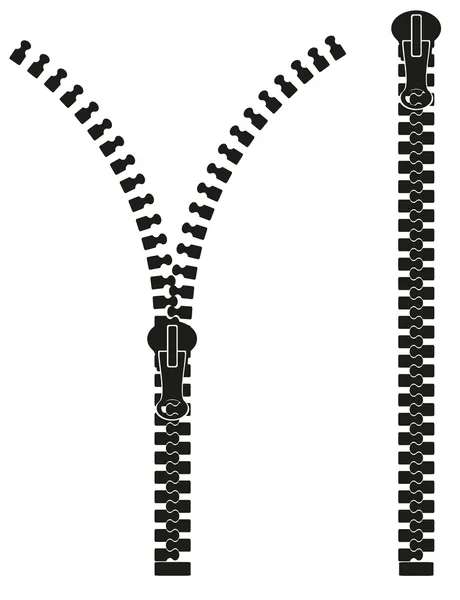 Zipper silhouette illustration — Stock Photo, Image