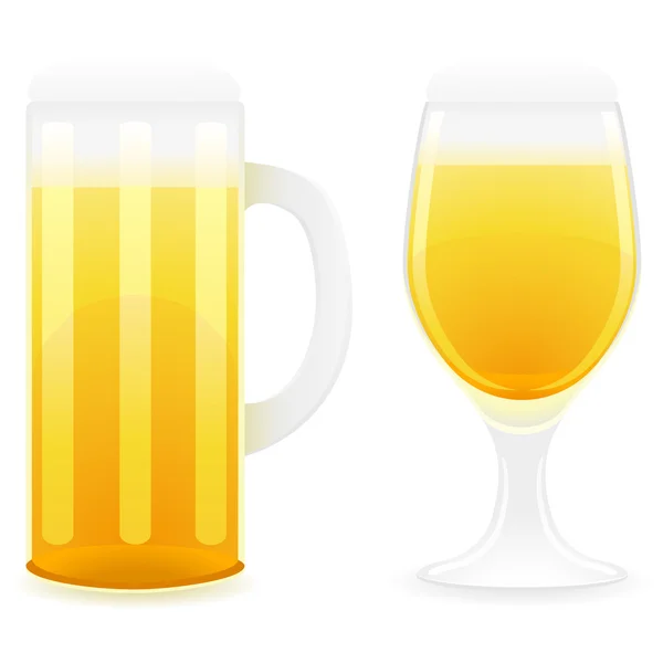 Beer glass illustration — Stock Photo, Image