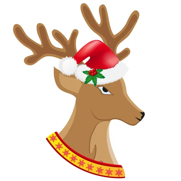 Christmas deer illustration — Stock Photo, Image