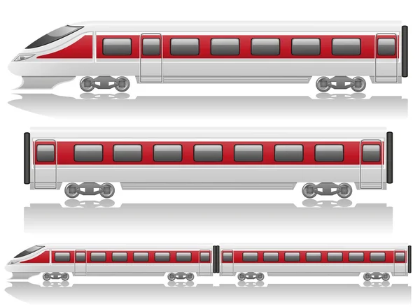 Иллюстрация скоростных поездов — стоковое фото
