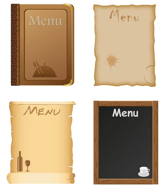 Restaurante e café menu design vetor ilustração — Vetor de Stock