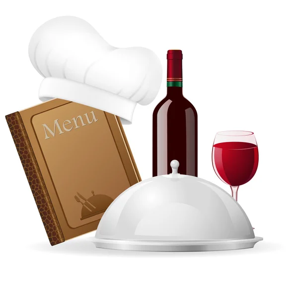 Zestaw ikon dla ilustracji wektorowych restauracja — Wektor stockowy