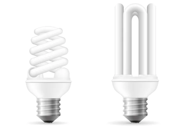 Ilustração do vetor da lâmpada de poupança de energia — Vetor de Stock