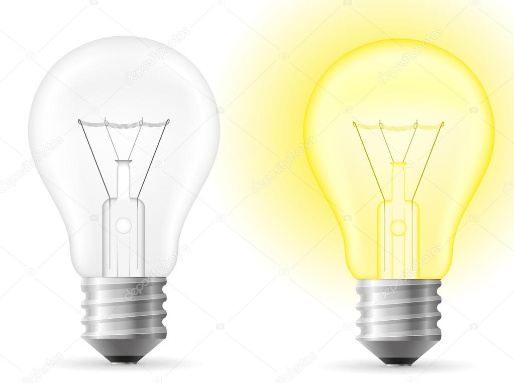 Light bulb vector illustration