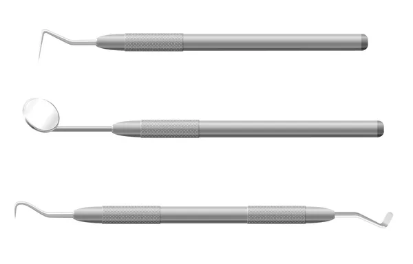 Instruments dentaires illustration vectorielle — Image vectorielle