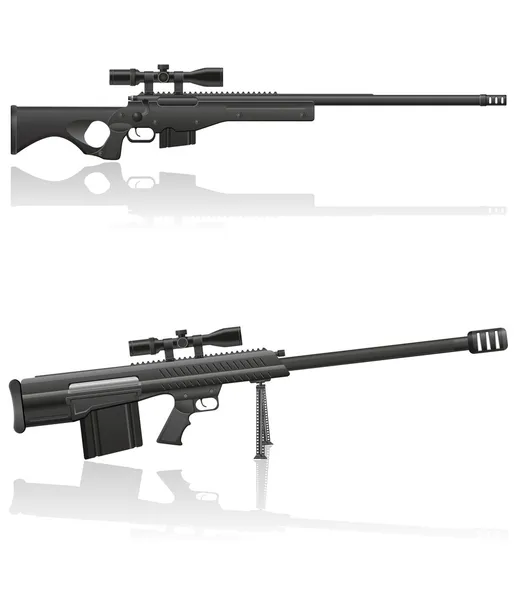 Sniper geweer vectorillustratie — Stockvector