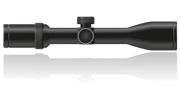 Francotirador riflescopio vector ilustración — Vector de stock