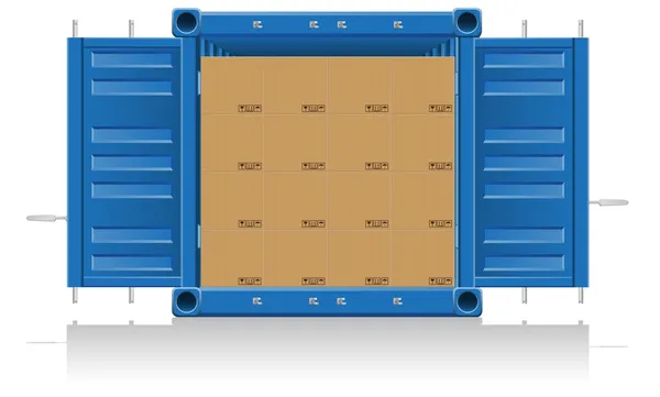 Concept cargo delivery vector illustration — Stock Vector