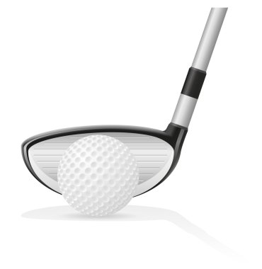 Golf topu vektör illüstrasyonu