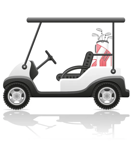 Golf auto vektorové ilustrace — Stockový vektor