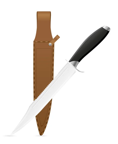 Векторная иллюстрация охотничьего ножа — стоковый вектор