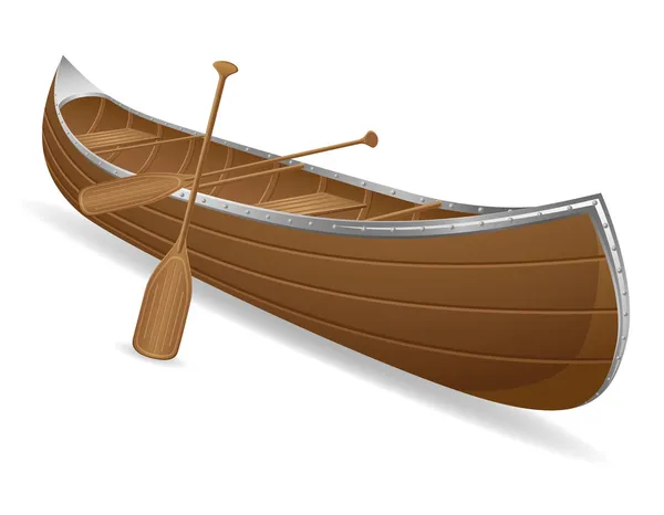 Canoe vector illustration — Stock Vector