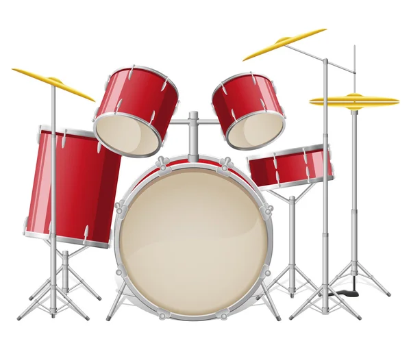 Drum set διανυσματικά εικονογράφηση — Διανυσματικό Αρχείο