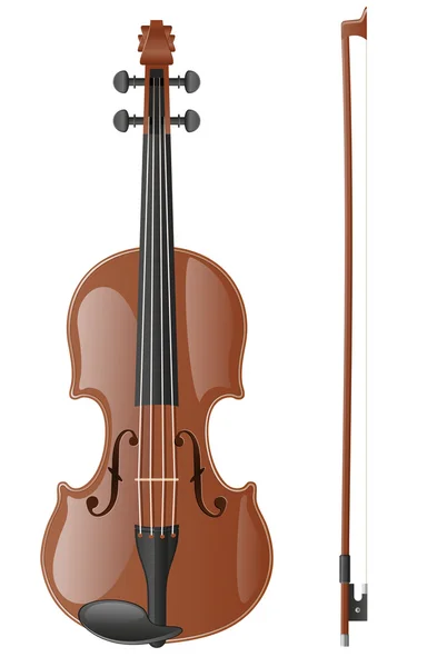 Illustrazione vettoriale del violino — Vettoriale Stock