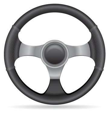 car steering wheel vector illustration clipart