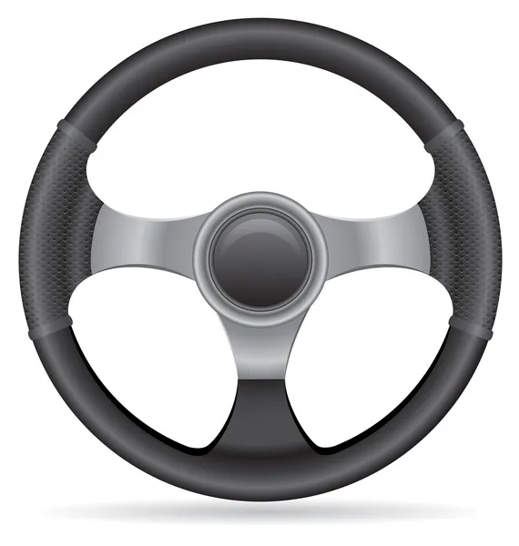 Car steering wheel vector illustration — Stock Vector