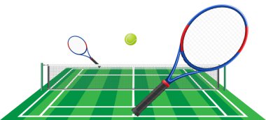 Tenis vektör çizim