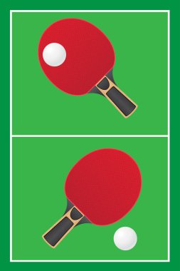 Masa Tenisi ping pong vektör
