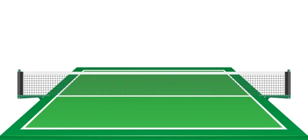 Net と卓球ピンポン テーブル ベクトル イラスト — ストックベクタ