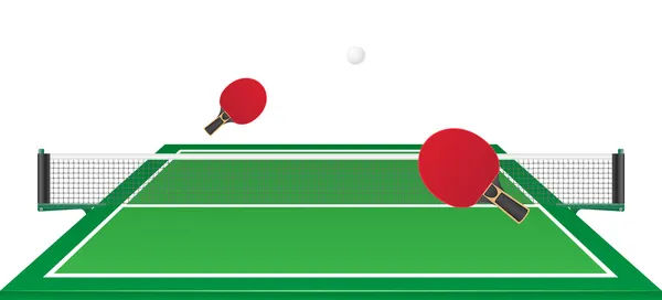 Tafeltennis ping pong vectorillustratie — Stockvector