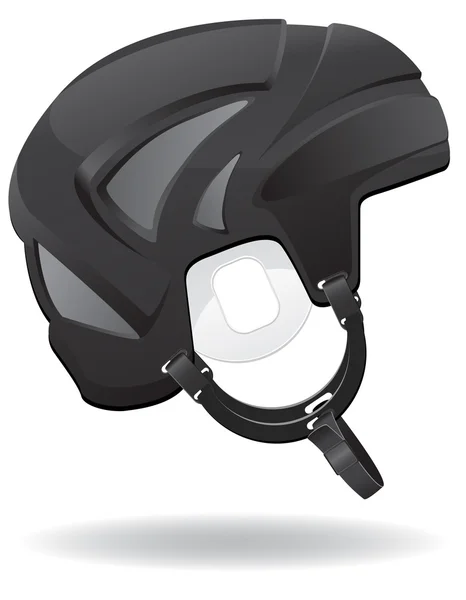 Casco de hockey vector ilustración — Vector de stock