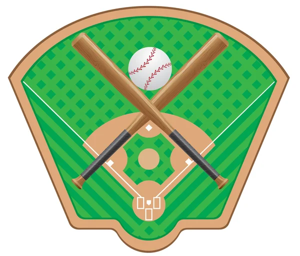 Baseball-Vektorillustration — Stockvektor