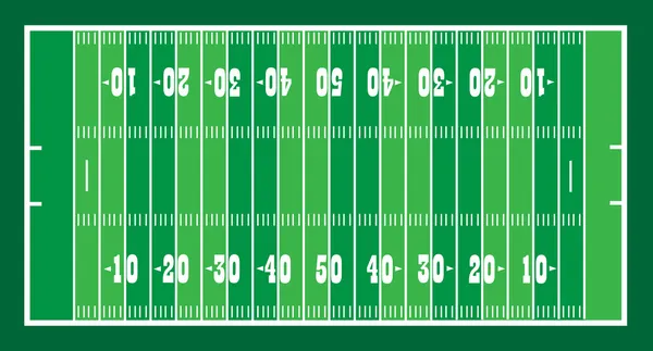 アメリカン フットボールのフィールド — ストックベクタ