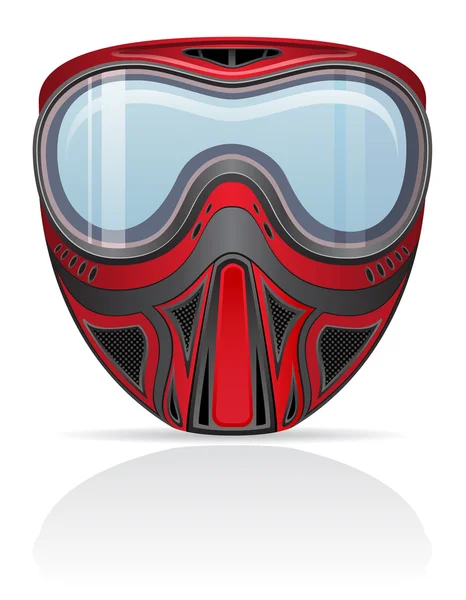 Paintball máscara vector ilustración — Archivo Imágenes Vectoriales