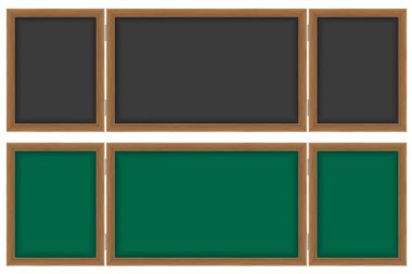 Tebeşir vektör çizim yazmak için ahşap okul yönetimi