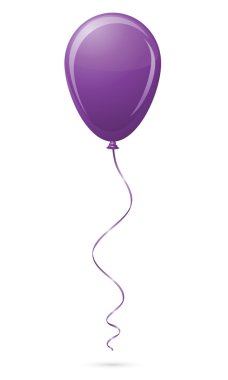 Mor balon vektör çizim
