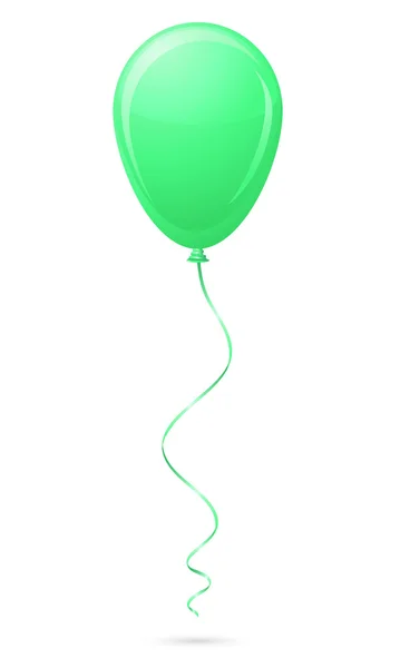 Grønn ballongvektorillustrasjon – stockvektor