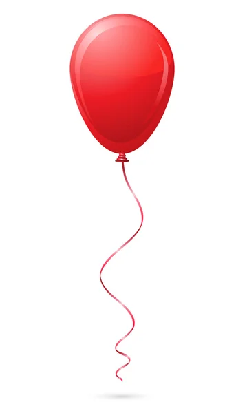 Red balloon vector illustration — Stock Vector