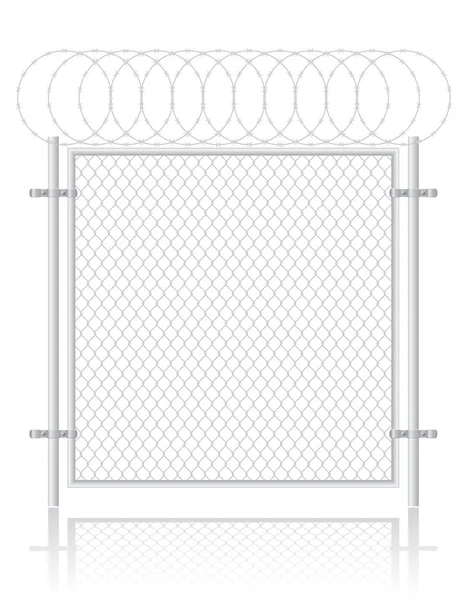 栅栏所作的钢丝网矢量图 — 图库矢量图片