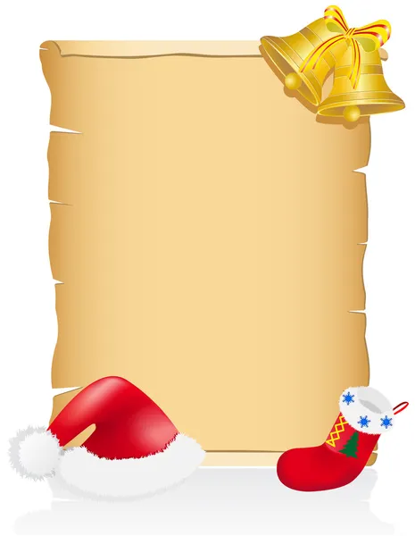 Illustration vectorielle de défilement blanc de Noël vintage — Image vectorielle