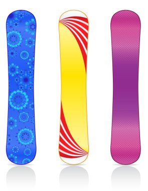 snowboard vektör çizim için panoları