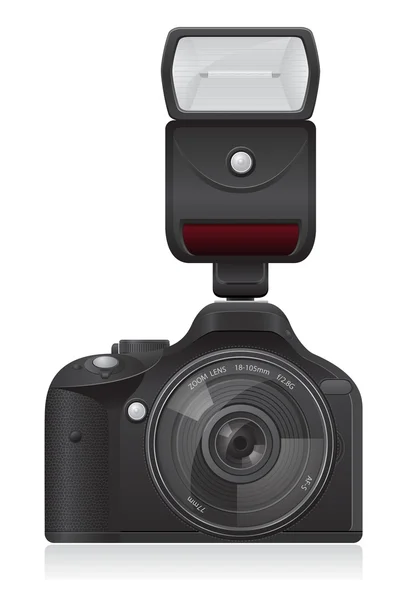 Foto camera vector illustratie — Stockvector