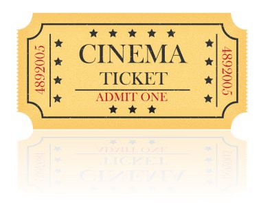 cinema ticket vector illustration clipart