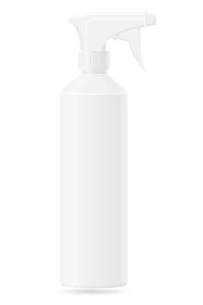 Plastic fles met een spray vectorillustratie — Stockvector