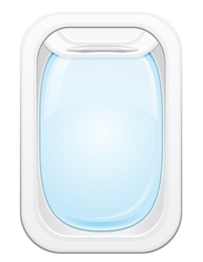 uçak porthole vektör çizim