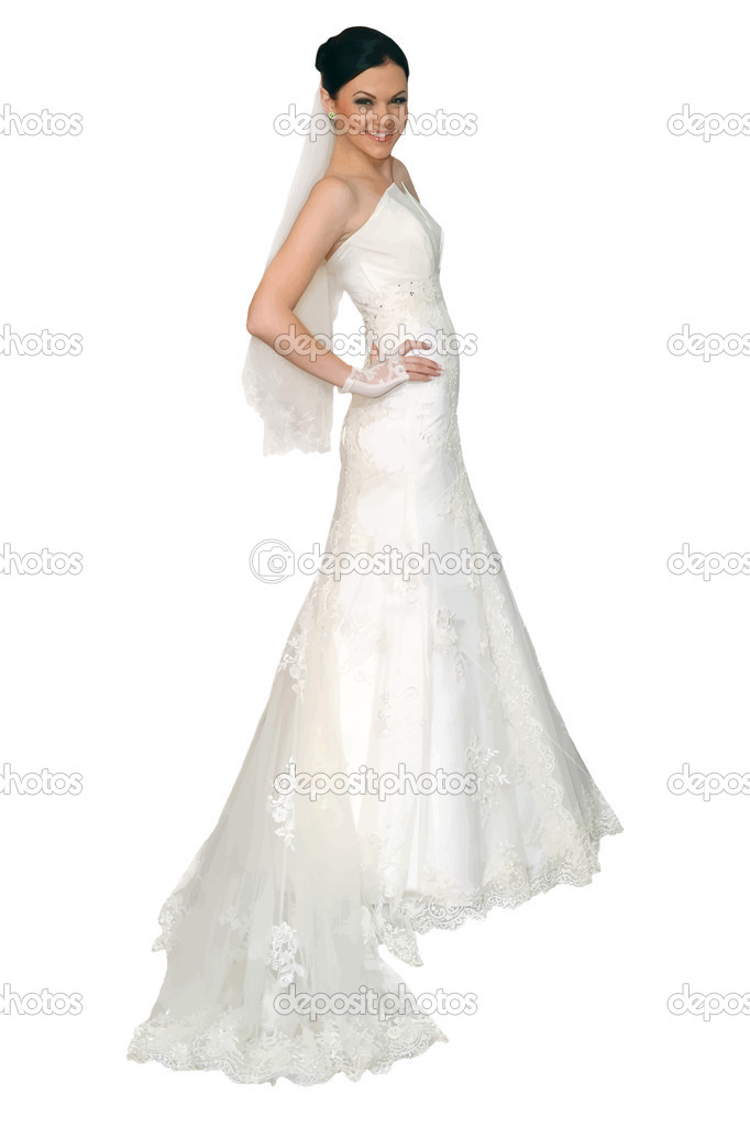 Woman in Underwear and Ball Gown Wedding Dress. Stock Vector - Illustration  of girl, boutique: 56201978