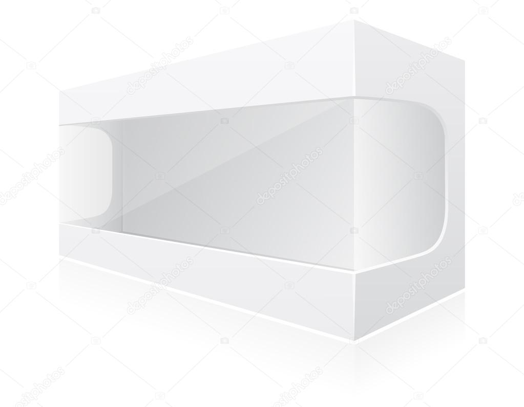 transparent packing box vector illustration