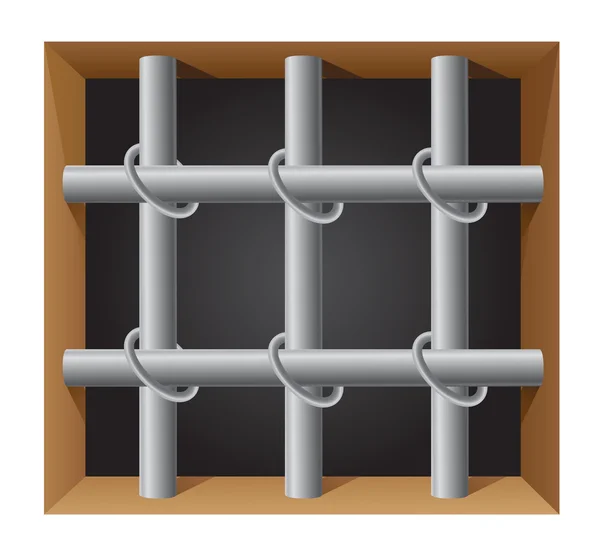 Illustration vectorielle barre prison — Image vectorielle