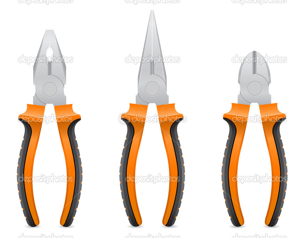 tool pliers vector illustration