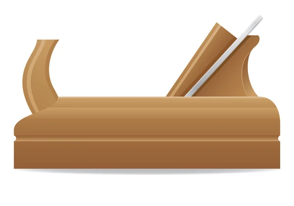Ilustracja wektorowa narzędzie drewniany samolot — Wektor stockowy