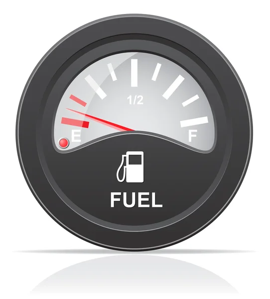Ilustracja wektorowa wskaźnik poziomu paliwa — Wektor stockowy