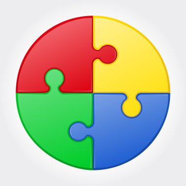 yuvarlak bulmaca vektör çizim