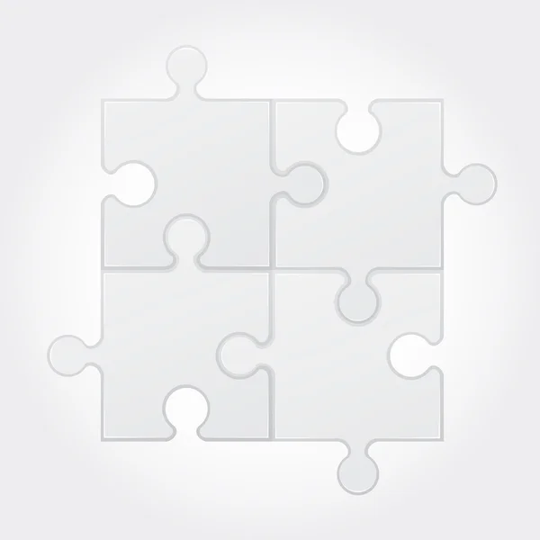 Square puzzle vector illustration — Stock Vector