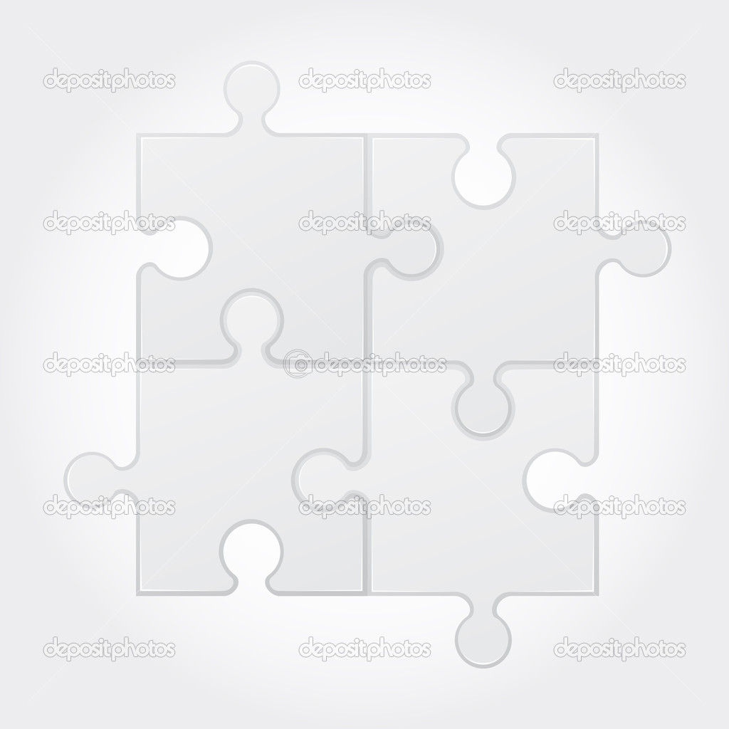 square puzzle vector illustration
