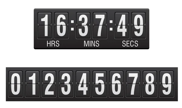 Scoreboard countdown timer vector illustration — Stock Vector