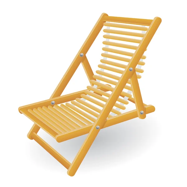 Strand stoel vectorillustratie — Stockvector
